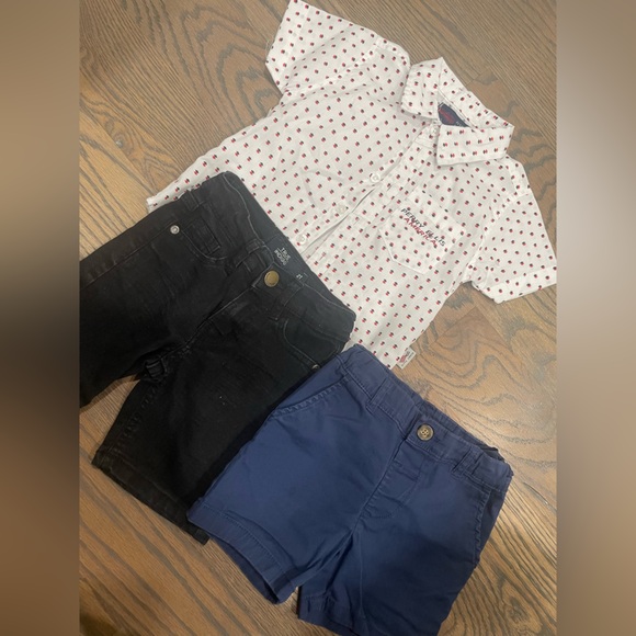White and Red Diamond Pattern shirt - Picture 1 of 5